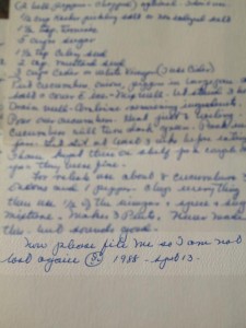 Nancy Friend Recipe and Admonition Nancy Friend Recipe and Admonition